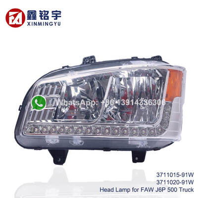 Good price 3711015-91W 3711020-91W Head Lamp Headlight for FAW J6P 500 Truck Spares Body Parts 3711015-91W 3711020-91W online