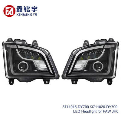 FAW JH6 Truck LED Headlights High Beam Dual Lens Replacement 3711015-DY799 3711020-DY799