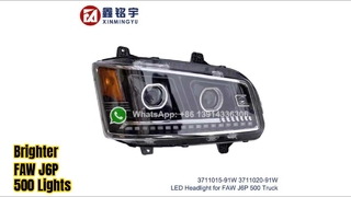 FAW J6P 500 Truck LED Headlight Upgrade High Beam Dual Lens Replacement China Factory